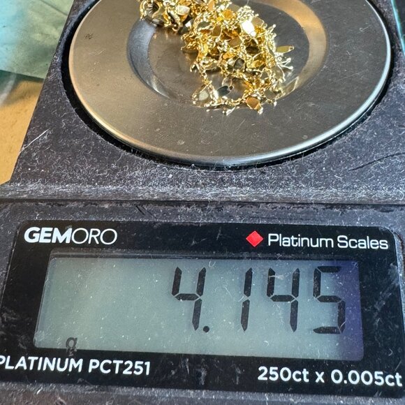 Gold Over Sterling Silver 925 Embellished Cable Link Chain Necklace Size 19'' - Picture 9 of 11